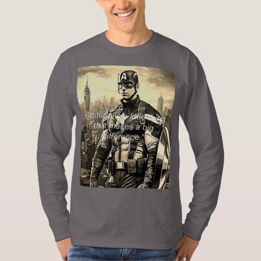: Basic T-shirt met lange mouwen van Zazzle (Voorkant)