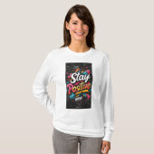Basic T-shirt met lange mouwen voor dagelijks Draa (Voorkant volledig)