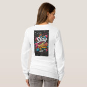Basic T-shirt met lange mouwen voor dagelijks Draa (Achterkant volledig)
