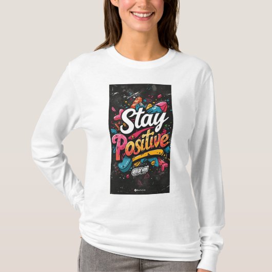 Basic T-shirt met lange mouwen voor dagelijks Draa (Voorkant)