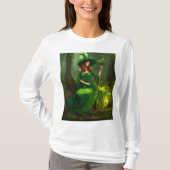 Basic T-shirt met lange mouwen voor meisjes (Voorkant)