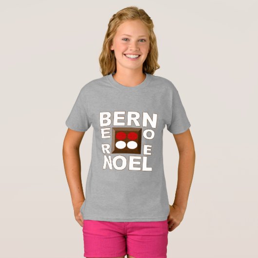 Basic T-shirt staal Design BERN NOEL (Voorkant volledig)