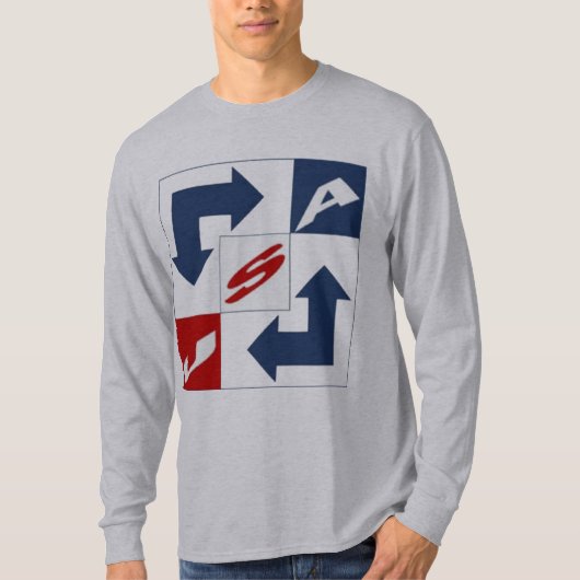 Basic T-shirt uit de Verenigde Staten (Voorkant)