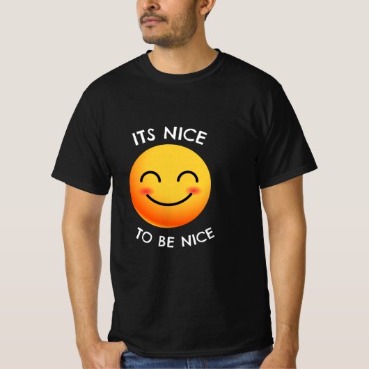 Basic T shirt van be good be happy collectie (Voorkant)