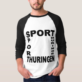 Basic-T-shirt wit/zwart SPORT THURINGEN T-shirt