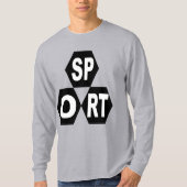 Basic T-shit grijs voor DESIGN SPORT-mannen T-shirt (Voorkant)
