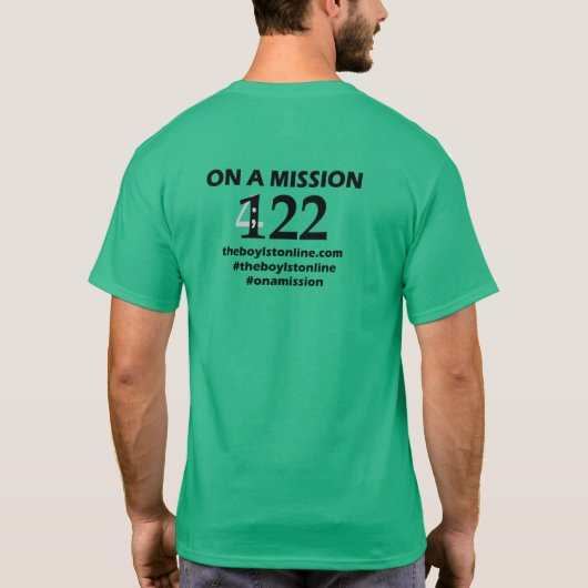 Basic T ter ondersteuning van de liefdadigheidsins T-shirt (Achterkant)