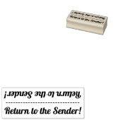Basic "Terug naar de afzender!" Rubberstempel (Gestempeld)