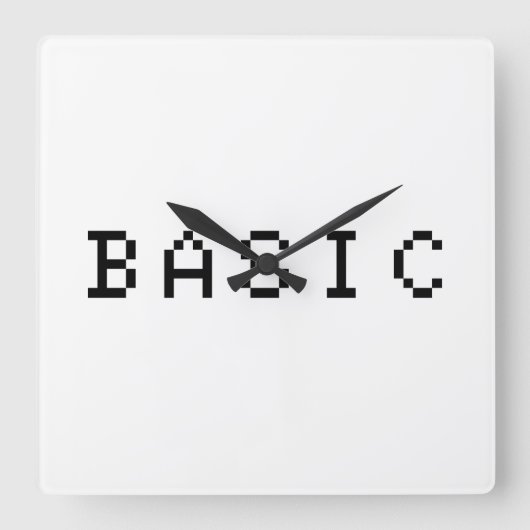 BASIC VIERKANTE KLOK (Voorkant)