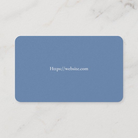 Basic Visitekaartje Sjabloon (Achterkant)