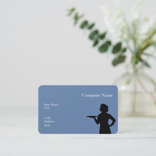 Basic Visitekaartje Sjabloon (Staand voorkant)