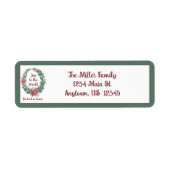 Basic-waterverf met aangepaste kerstfeestdag etiket (Voorkant)