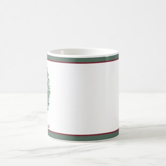 Basic-waterverf met aangepaste kerstfeestdag koffiemok (Center)