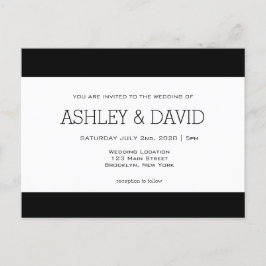Basic Wedding Invitation Briefkaart