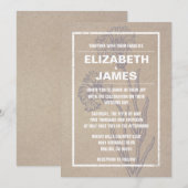 Basic Wedding-uitnodigingen Kaart (Voorkant / Achterkant)