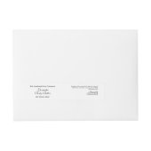 Basic White Cosmetics Jar Label 1" x 7.25 Bijgewer Adreslabel Wikkel (Voorkant)