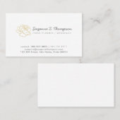 Basic White event planner (bruiloften) professiona Visitekaartje (Voorkant / Achterkant)
