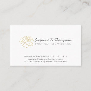Basic White event planner (bruiloften) professiona Visitekaartje