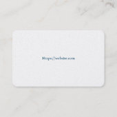 Basic white Template Business Card  homes Visitekaartje (Achterkant)