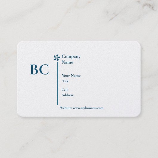 Basic white Template Business Card  homes Visitekaartje (Voorkant)