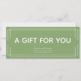 Basic Wit Groen logo Zakelijk Cadeaubon