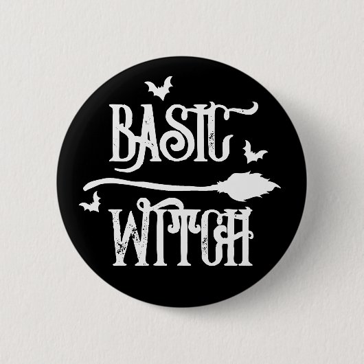 Basic Witch Energy, Halloween-knop Ronde Button 5,7 Cm (Voorkant)