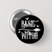 Basic Witch Energy, Halloween-knop Ronde Button 5,7 Cm (Voorkant /achterkant)