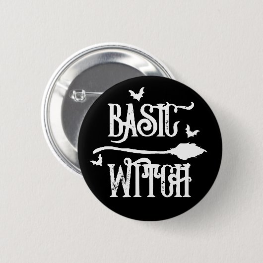 Basic Witch Energy, Halloween-knop Ronde Button 5,7 Cm (Voorkant /achterkant)