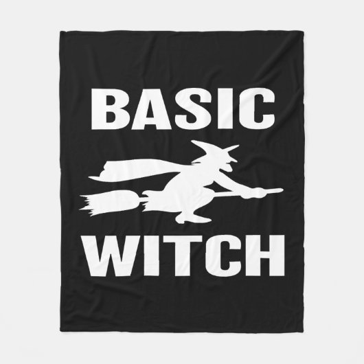 Basic Witch grappig Halloween gezegde vrouwen Fleece Deken (Voorkant)