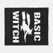 Basic Witch grappig Halloween gezegde vrouwen Fleece Deken (Voorkant (Horizontaal))