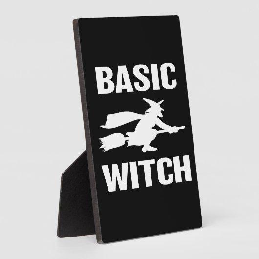 Basic Witch grappig Halloween gezegde vrouwen Fotoplaat (Zijkant)