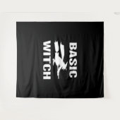 Basic Witch grappig Halloween gezegde vrouwen Wandkleed (Voorkant (horizontaal))