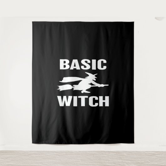 Basic Witch grappig Halloween gezegde vrouwen Wandkleed (Voorkant)