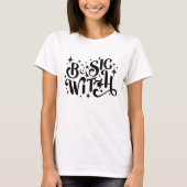 Basic Witch grappig Moderne Vrouwen Halloween T-shirt (Voorkant)