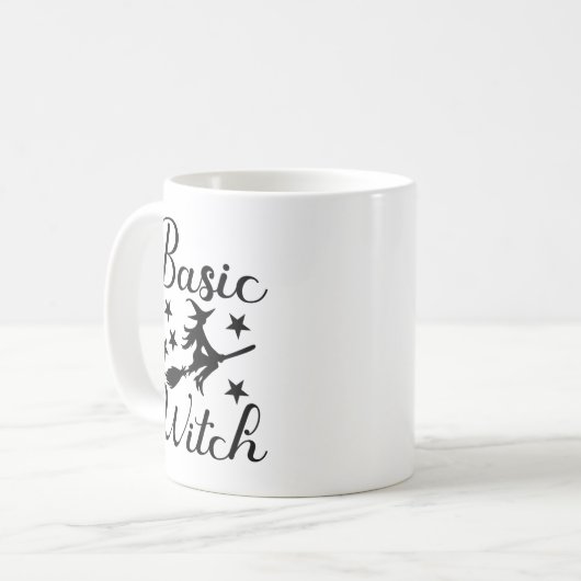 Basic Witch" Halloween – Cute Flying Witch  Koffiemok (Voorkant links)