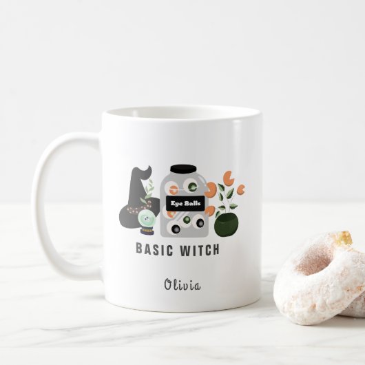 Basic Witch Halloween Koffiemok (Met donut)