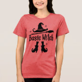 Basic Witch Halloween Tri-Blend Shirt (Voorkant)