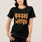 Basic Witch Halloween Tri-Blend Shirt (Voorkant)