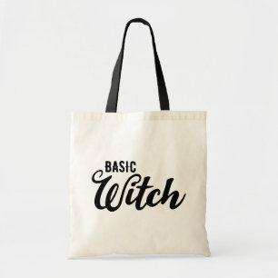 Basic Witch Halloween Typography Magic Wicca Tote Bag