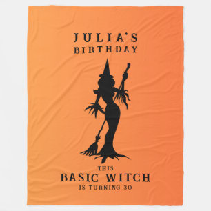 Basic Witch Halloween Verjaardagsfeestje Welkomstb Fleece Deken