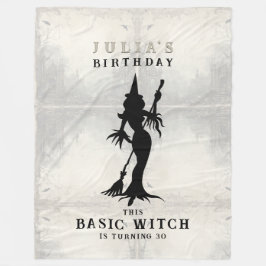 Basic Witch Halloween Verjaardagsfeestje Welkomstb Fleece Deken