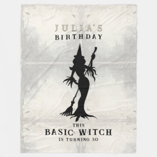 Basic Witch Halloween Verjaardagsfeestje Welkomstb Fleece Deken