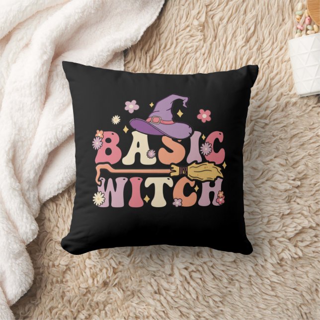Basic Witch Halloween Witch Groovy Halloween Throw Kussen (Deken)