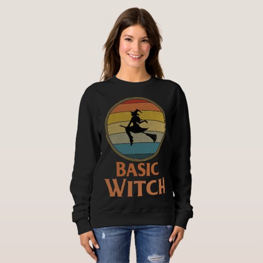 Basic Witch Halloween Womens Halloween Costume Trui (Voorkant volledig)
