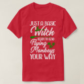 Basic Witch met Flying Monkeys T-shirt (Design voorkant)