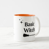Basic Witch Modern Halloween Two-Tone Coffee Mok (Voorkant rechts)