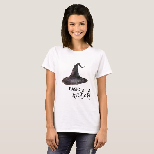 Basic Witch Pet Halloween T-shirt (Voorkant volledig)