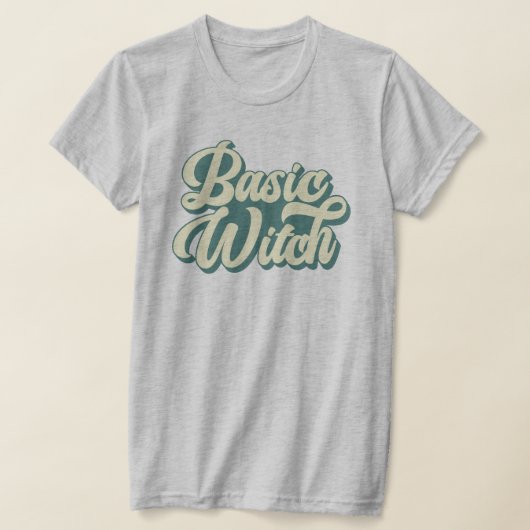 Basic Witch Retro Style Custom Herfst Halloween T-shirt (Laagn)