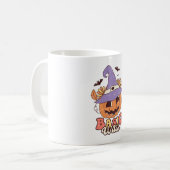 Basic Witch Spooky Seizoen Halloween Groovy Retro Koffiemok (Voorkant links)
