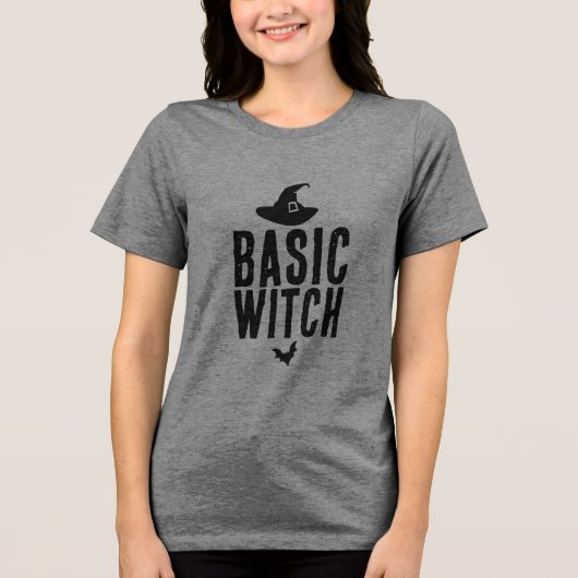 Basic Witch, Witch Pet, Halloween T-shirt (Voorkant)